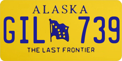 AK license plate GIL739