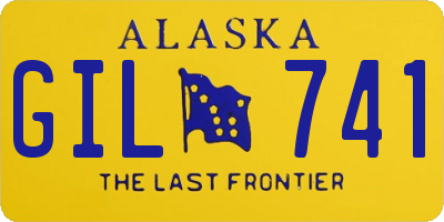 AK license plate GIL741