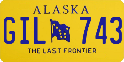 AK license plate GIL743