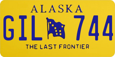 AK license plate GIL744