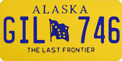 AK license plate GIL746