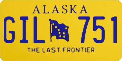 AK license plate GIL751