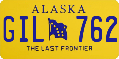 AK license plate GIL762