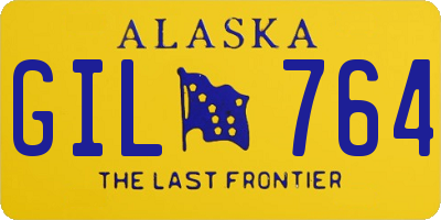 AK license plate GIL764