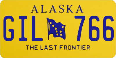 AK license plate GIL766