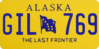 AK license plate GIL769