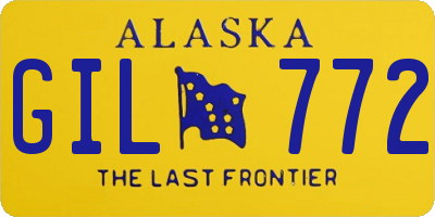 AK license plate GIL772