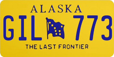 AK license plate GIL773