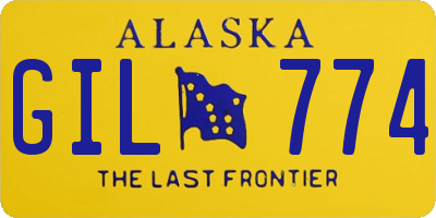AK license plate GIL774