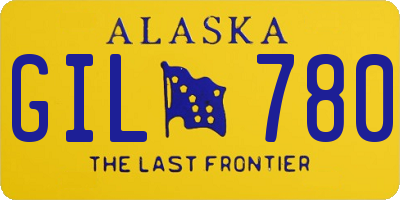 AK license plate GIL780