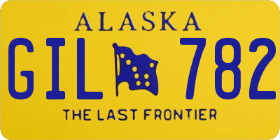 AK license plate GIL782