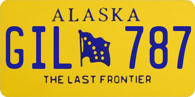 AK license plate GIL787