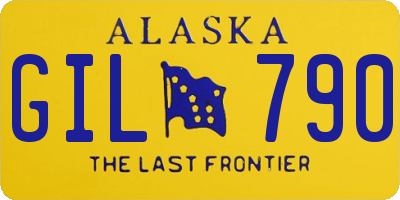 AK license plate GIL790