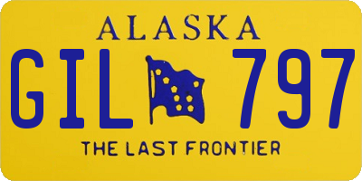 AK license plate GIL797