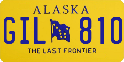 AK license plate GIL810