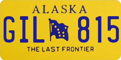 AK license plate GIL815