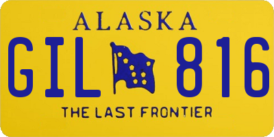 AK license plate GIL816