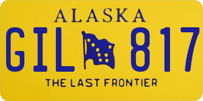 AK license plate GIL817