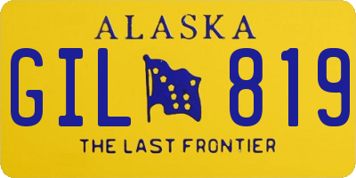 AK license plate GIL819
