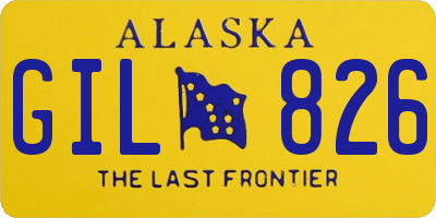 AK license plate GIL826