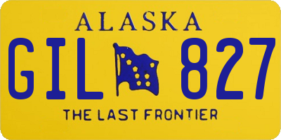 AK license plate GIL827