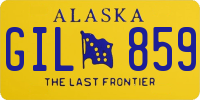 AK license plate GIL859