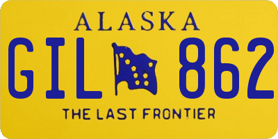 AK license plate GIL862