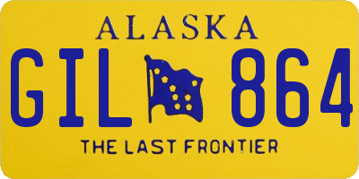 AK license plate GIL864