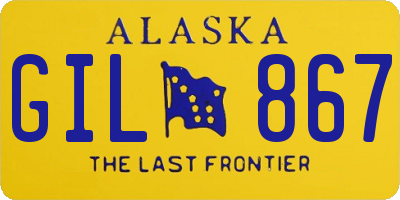 AK license plate GIL867