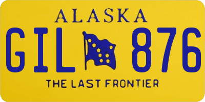 AK license plate GIL876