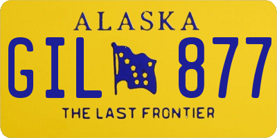 AK license plate GIL877
