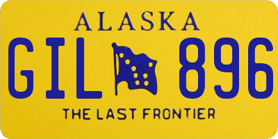 AK license plate GIL896