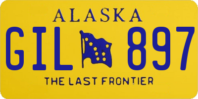 AK license plate GIL897