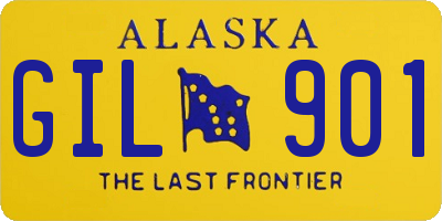 AK license plate GIL901