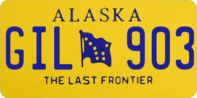 AK license plate GIL903