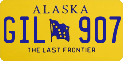 AK license plate GIL907