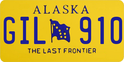 AK license plate GIL910
