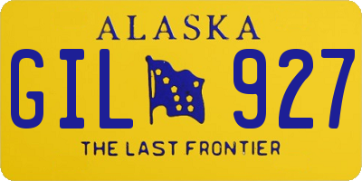 AK license plate GIL927