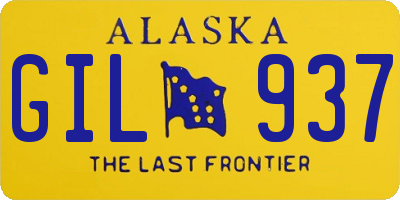 AK license plate GIL937