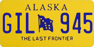 AK license plate GIL945