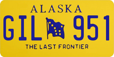 AK license plate GIL951
