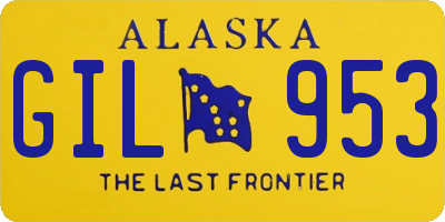 AK license plate GIL953