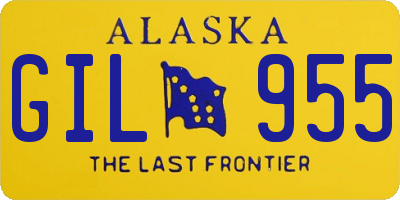 AK license plate GIL955