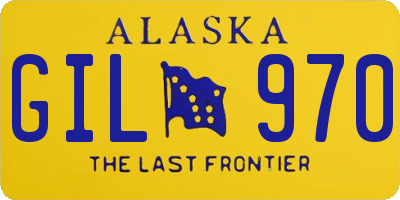 AK license plate GIL970