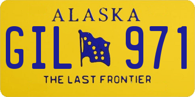 AK license plate GIL971