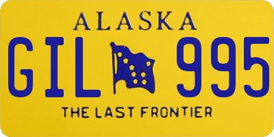 AK license plate GIL995