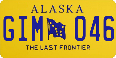 AK license plate GIM046