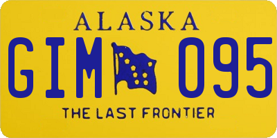 AK license plate GIM095