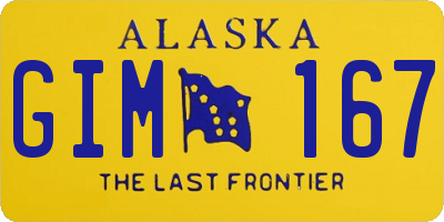 AK license plate GIM167