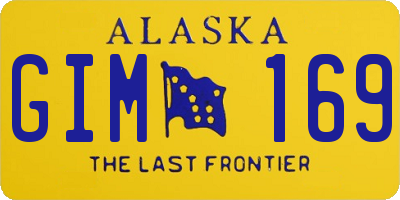 AK license plate GIM169